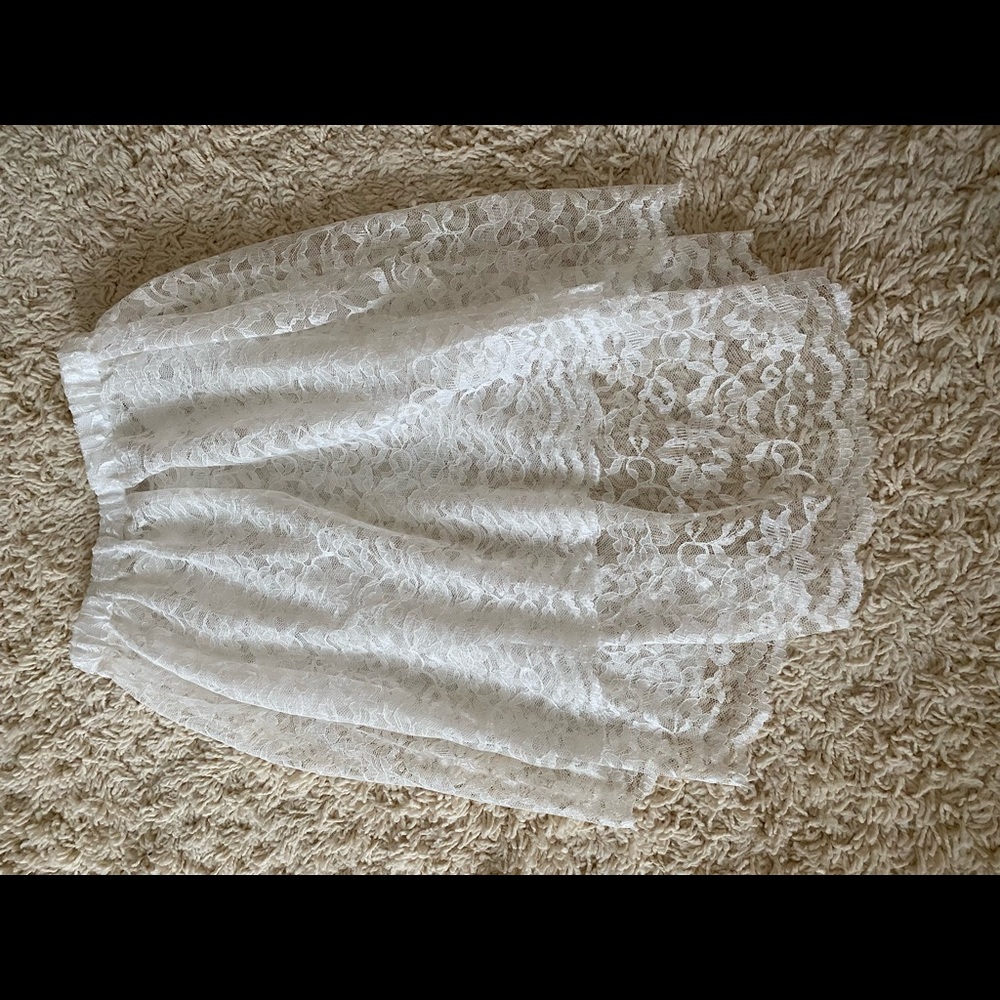 Handmade lace skirt